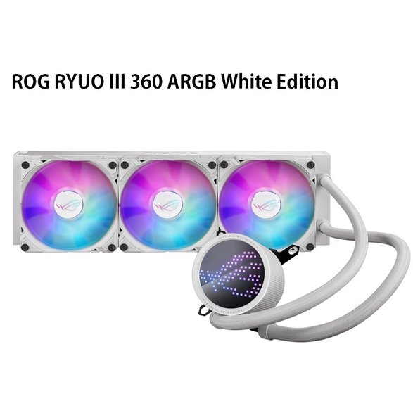 米特3C數位–ASUS 華碩 ROG RYUO III 360 ARGB White Edition 白龍王三代/90RC00I2-M0TAY0