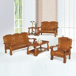 【KA11-9】266型樟木色組椅(整組)