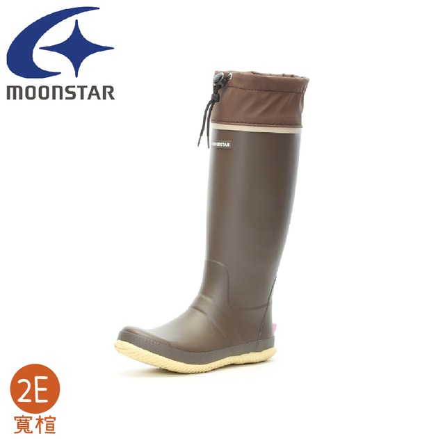 【MoonStar 月星 HI MSRLS雨靴《赤玉土》】MSRLS01/露營園藝雨靴/農夫雨鞋/防水靴/時尚長筒雨鞋