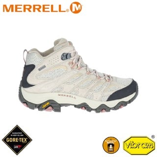 【MERRELL 美國 女 MOAB 3 MID GORE-TEX中筒防水登山鞋《奶油白》】 ML036314/越野鞋/健行鞋
