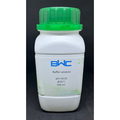 【BWC水質處理檢驗專賣店】pH10.01(無色)標準液500ml Buffer solution (pH校正液)，廠牌BWC，壹瓶