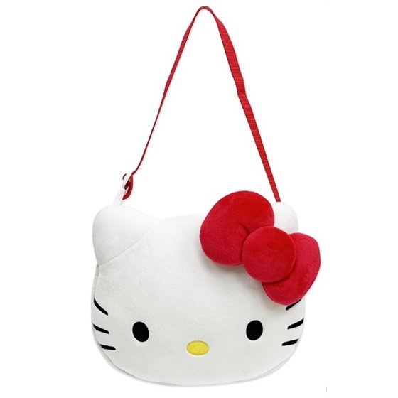 【★優洛帕-汽車用品★】Hello Kitty 經典絨毛系列 多功能置物桶掛袋(吊掛在椅背上) PKTD017W-08