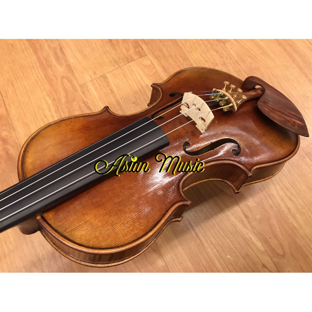 亞洲樂器 Parisons PHV-8000 4/4 歐料手工小提琴、手工軟漆、天然虎紋