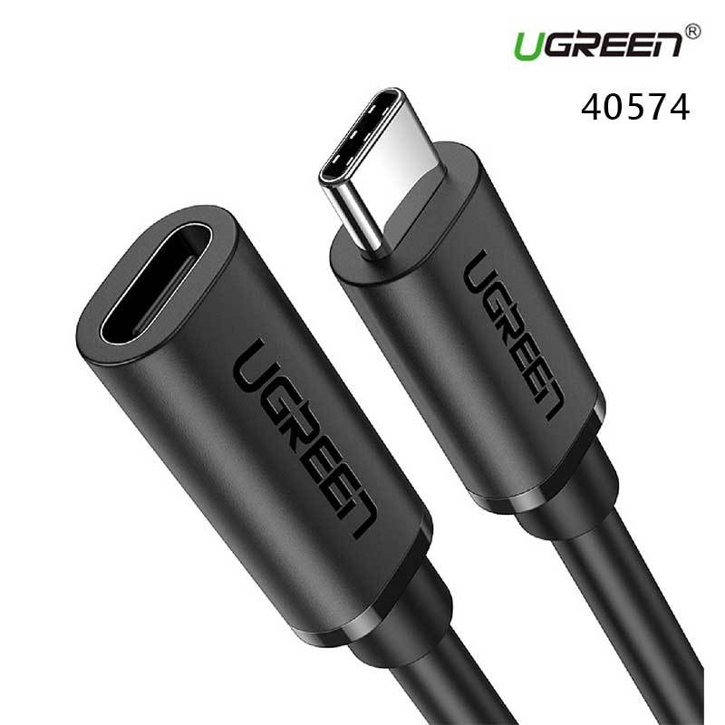 UGREEN 綠聯 40574 USB-C 3.1 Type-C 公對母 0.5米 60W/5Gpbs 傳輸線 支援Thunderbolt 3雷電3