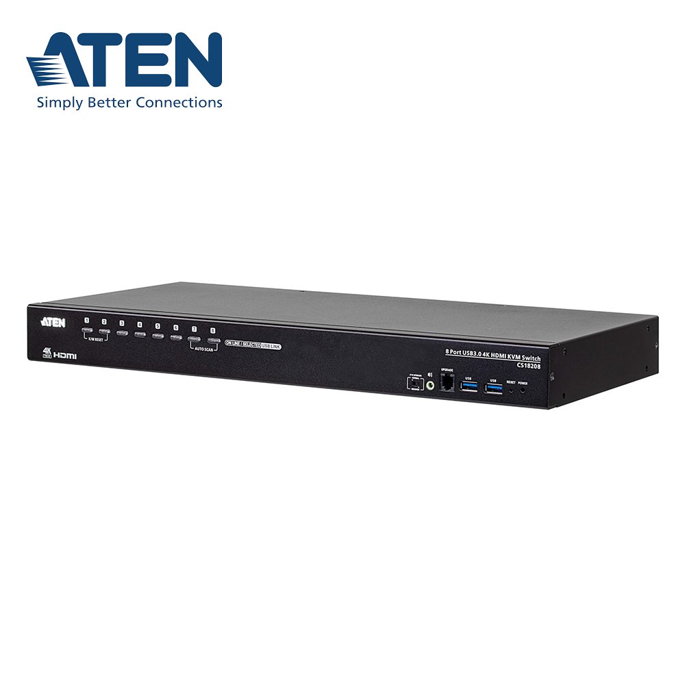【預購】ATEN CS18208 8埠USB 3.0 4K HDMI KVM多電腦切換器