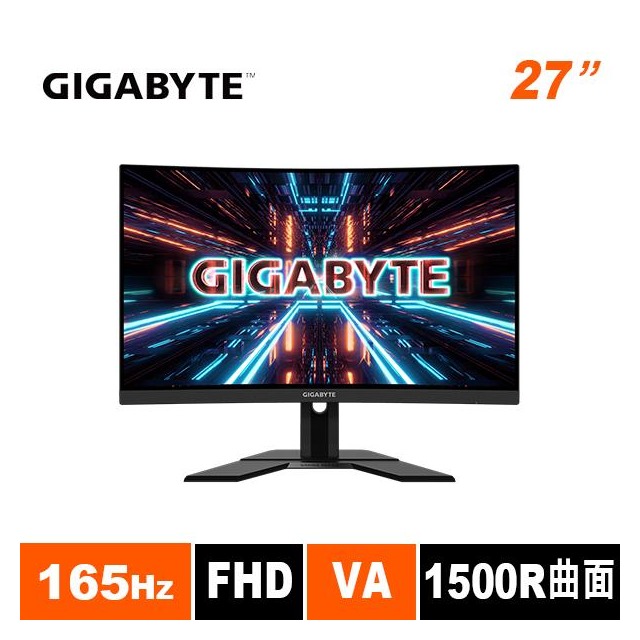 技嘉GIGABYTE G27FC A 27型 165Hz 曲面電競螢幕