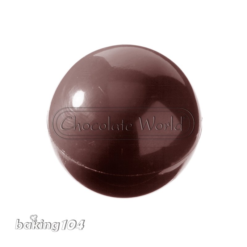 比利時 chocolate world 巧克力模 半圓 球形 Ø 30 x 15 mm 9 g 24 槽 pp cw 1217