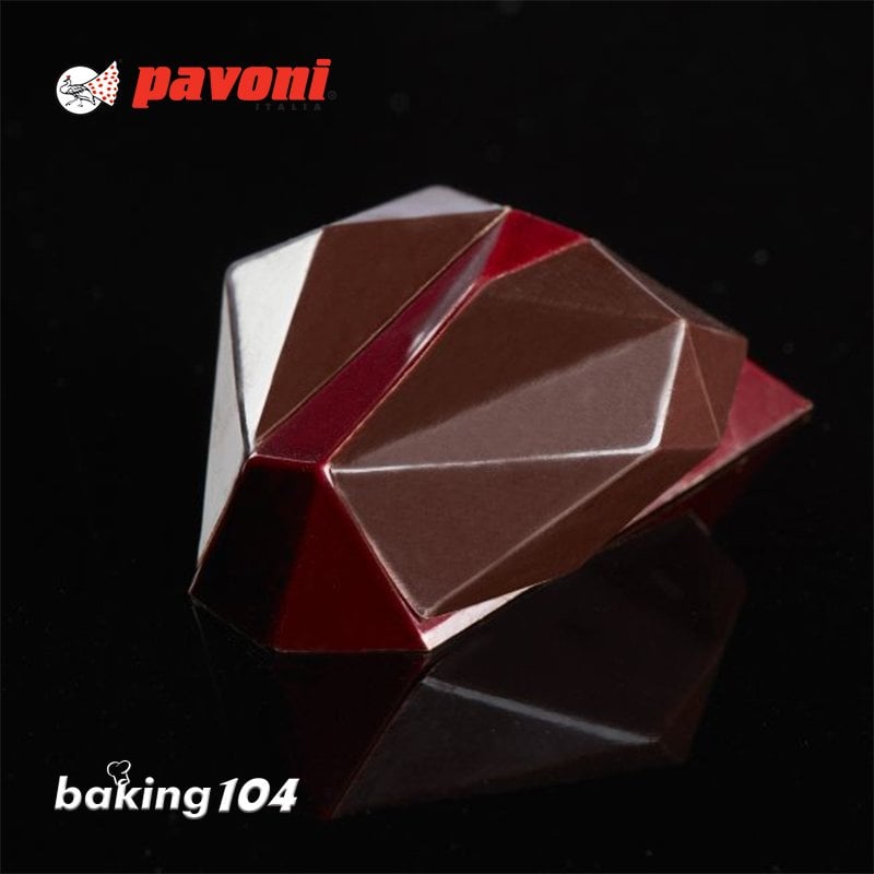 義大利 Pavoni 巧克力模 心形 心型 鑽石 幾何 鑽石之心 情人節 PV PC50