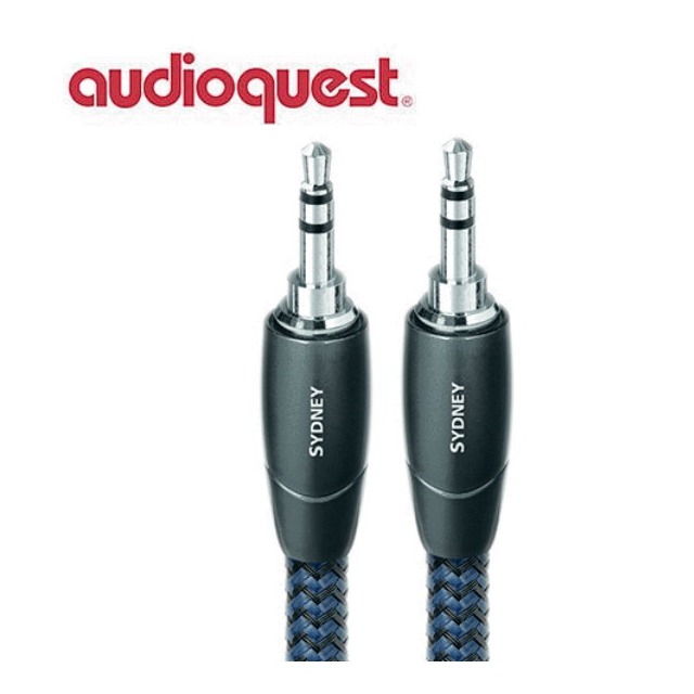 美國線聖 Audioquest Sydney 3.5mm-3.5mm 純銅導體.音源訊號線1m
