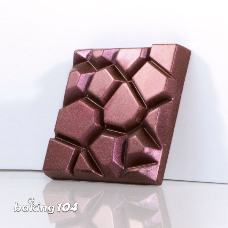 義大利 Martellato 巧克力模 方形 石頭紋 磚形 70x70x11mm(50g) 6槽 MA MA2013