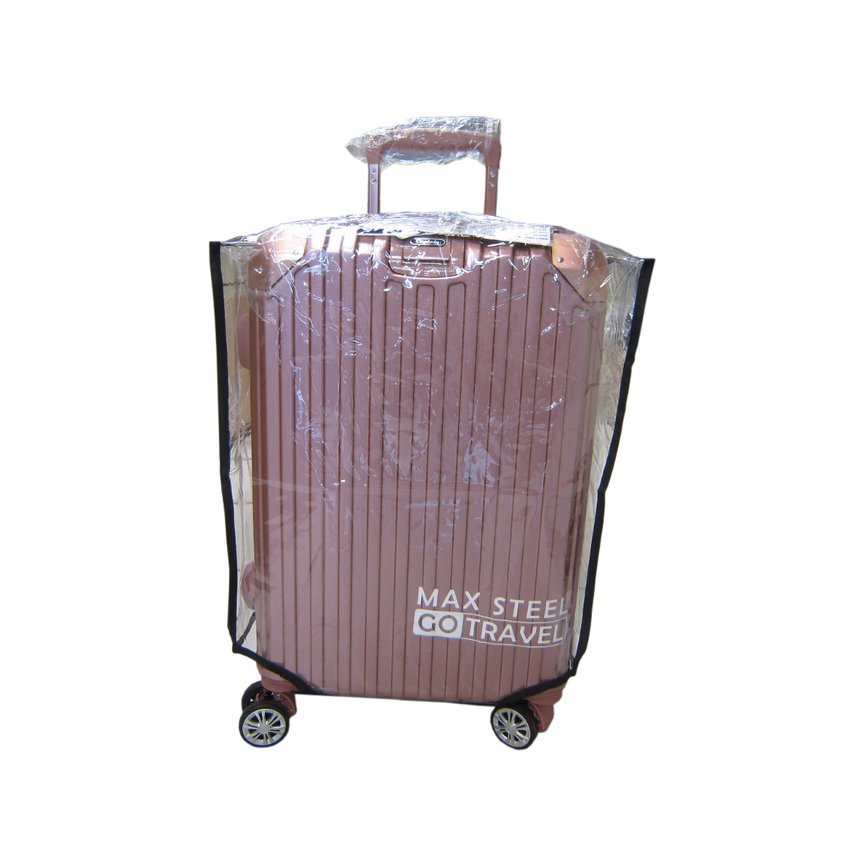 ~雪黛屋~ MAX-STELL 28吋行李箱防護套防水套雨衣套不黏箱高透明加厚防水PVC材質MGC6(特大)