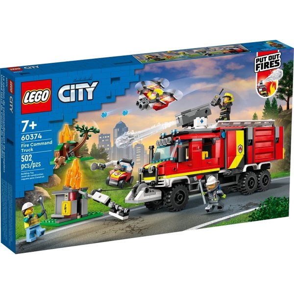 LEGO 樂高 60374 City系列 消防指揮車 502pcs 外盒:48*28*6cm