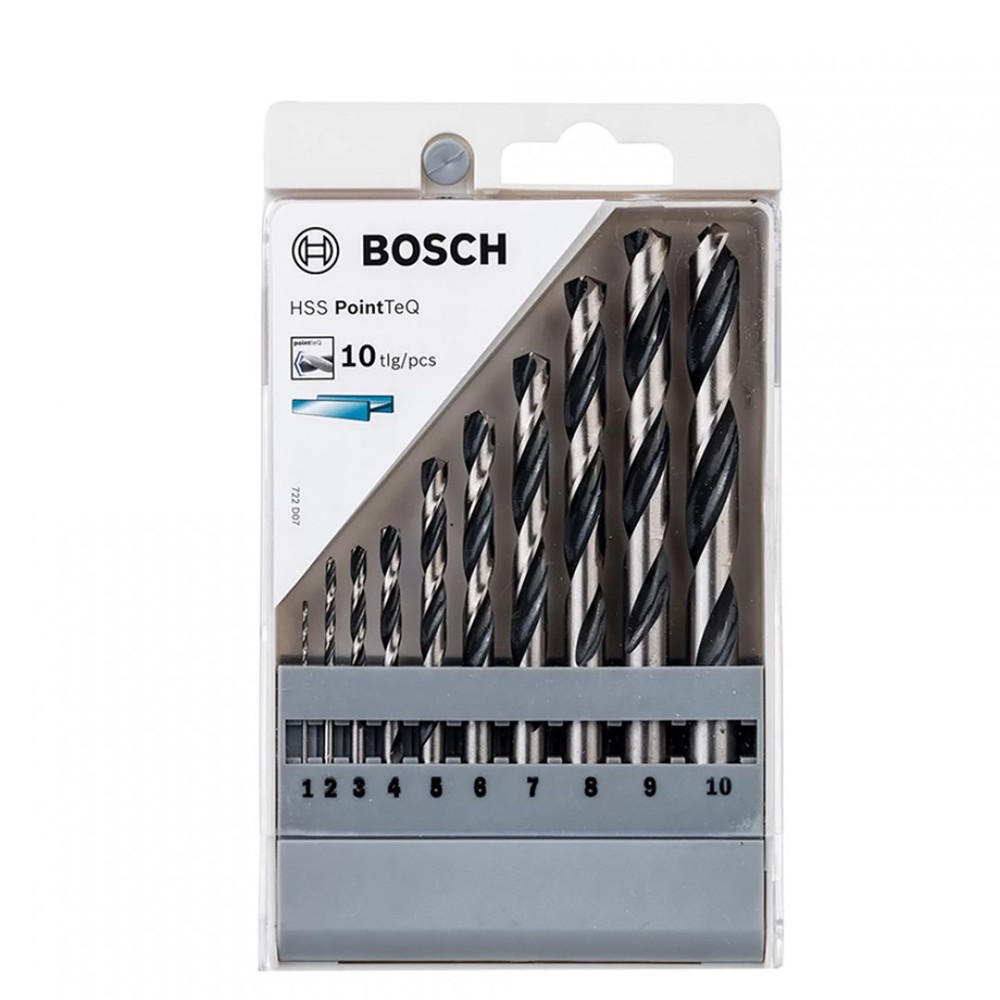BOSCH博世 10支裝金屬鑽頭組 (1-10mm)
