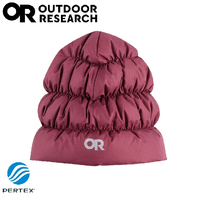 【Outdoor Research 美國 輕量透氣保暖羽毛帽《紫紅》】300036/羽絨帽/保暖帽/防風帽