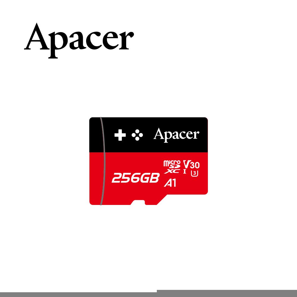 Apacer 256GB MicroSDXC UHS-I U3 V30 A1 Class10遊戲專用卡(100MB/s) 記憶卡