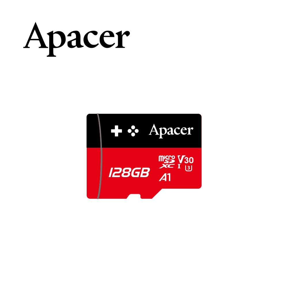 Apacer 128GB MicroSDXC UHS-I U3 V30 A1 Class10遊戲專用卡(100MB/s) 記憶卡