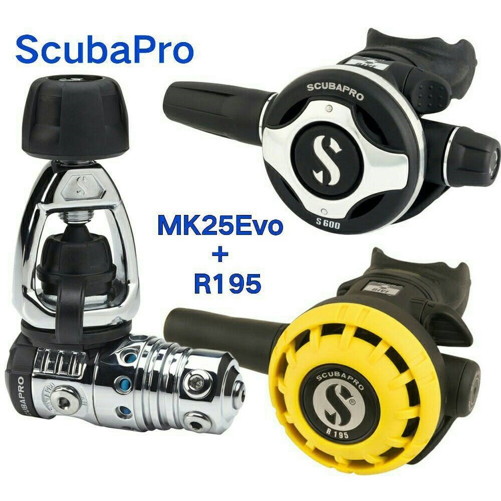 台灣潛水---SCUBAPRO MK25EVO+S600+R195備二+AQUA LUNG 機械雙錶(殘壓+指北)