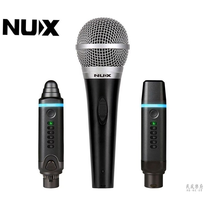 《民風樂府》NUX B3 Plus 無線麥克風套裝版 USB充電 6頻率可選 隨插即用 高水準音質 全新品公司貨 現貨在庫