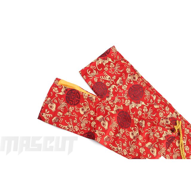 宏均-中國風長布收納套 /紅色 .緞面絲綢 -刀劍收納袋 / AZ-1018