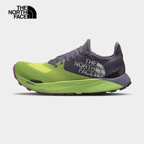 長毛象 -美國[The North Face] W SUMMIT VECTIV SKY / 女款SUMMIT碳纖維跑鞋 (綠紫) / 越野跑鞋