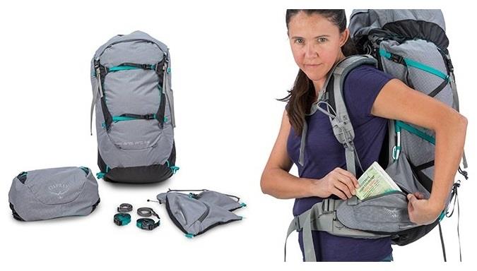 Osprey Ariel Pro 65 女款登山背包航海灰Voyager Grey - 台北山水戶外