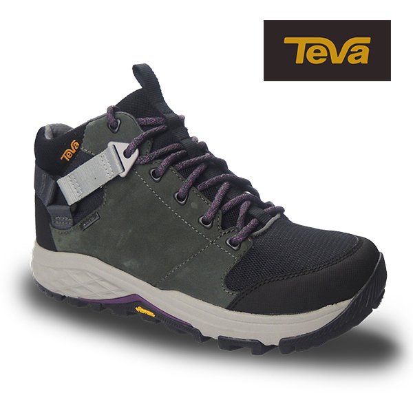 TEVA女 Grandview GTX 高筒防水黃金大底郊山鞋/登山鞋(鐵灰色-TV1106832DKSW)