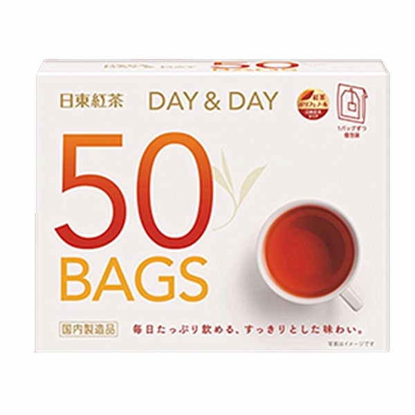 +東瀛go+ 日東紅茶 DAY&amp;DAY 每日紅茶 50袋 紅茶 茶包 日東 下午茶 日本必買 日本進口