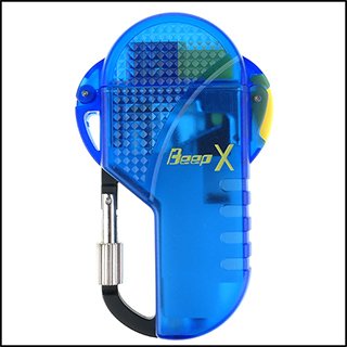 ◆斯摩客商店◆【Beep】Beep X系列-登山扣設計瓦斯打火機(透明藍款) NO.BEX0003