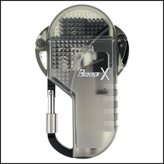 ◆斯摩客商店◆【Beep】Beep X系列-登山扣設計瓦斯打火機(透明黑款) NO.BEX0002