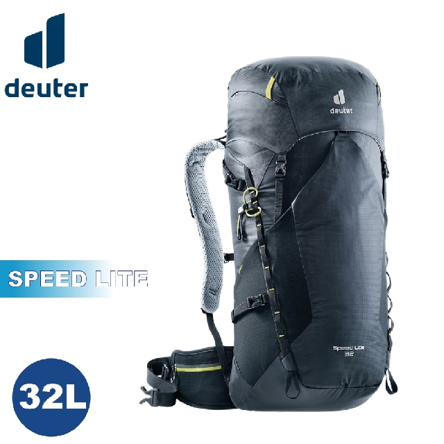 【Deuter 德國 SPEED LITE 32L超輕量旅遊背包《黑》】3410821/後背包/登山包/戶外旅遊