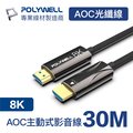 POLYWELL HDMI AOC光纖線 2.1版 30M
