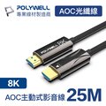 POLYWELL HDMI AOC光纖線 2.1版 25M
