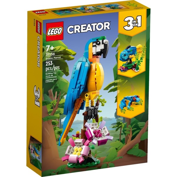 樂高LEGO CREATOR 異國鸚鵡 31136 TOYeGO 玩具e哥