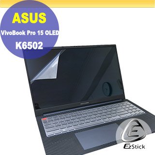 【Ezstick】ASUS K6502 K6502ZE 靜電式筆電LCD液晶螢幕貼 (可選鏡面或霧面)