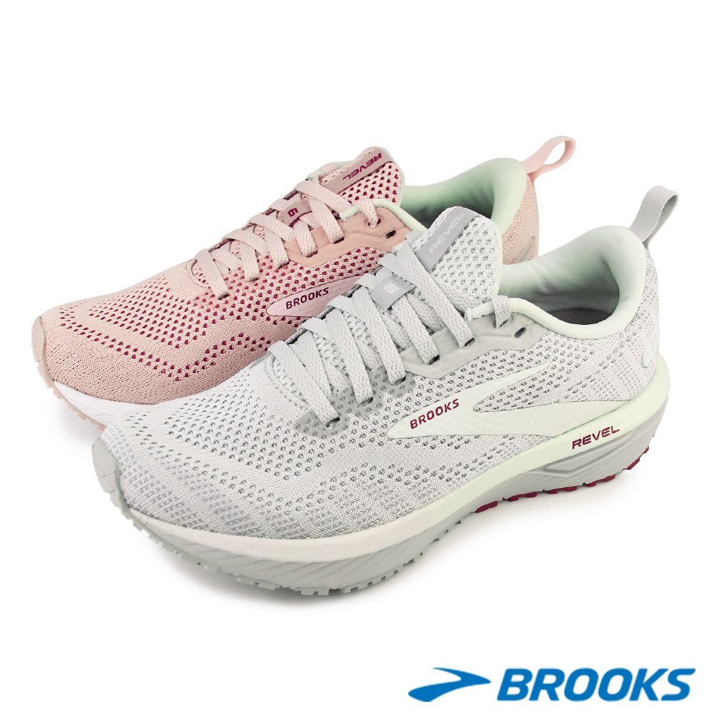 【BROOKS】女 動能加碼象限 REVEL 6 著迷系列6代 女跑鞋 - 1203861B662/1203861B459 U36-20386