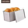 【Chefmade】波紋不沾低糖吐司盒-450g含蓋(CM001)