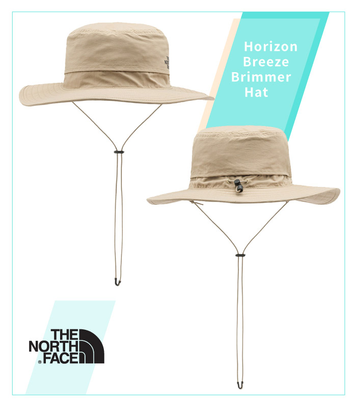 【美國 The North Face】中性 Horizon Breeze Brimmer Hat  輕質透氣遮陽帽.圓盤帽(可調節帽帶).休閒帽.非Mummut_5FX6-254 白卡其 N