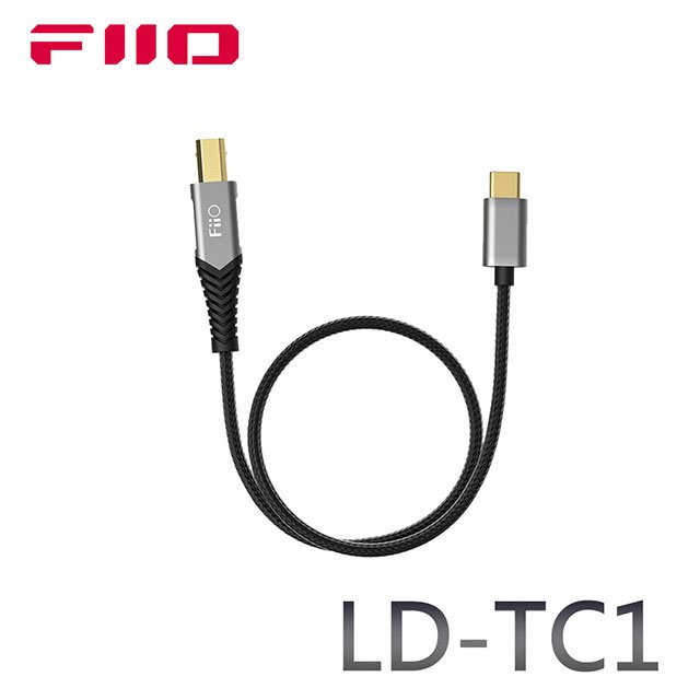 WalkBox代理【FiiO LD-TC1 USB Type-B轉Type-C轉接線】OTG線/鋁合金外殼/可接手機、平板、播放器、K9 Pro