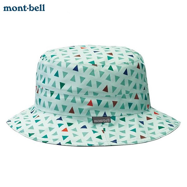 長毛象-日本【Montbell】GORE TEX PRINT HAT / 抗UV防水圓盤帽 (翠綠) / 印花漁夫帽 / 遮陽帽 / 戶外休閒配件
