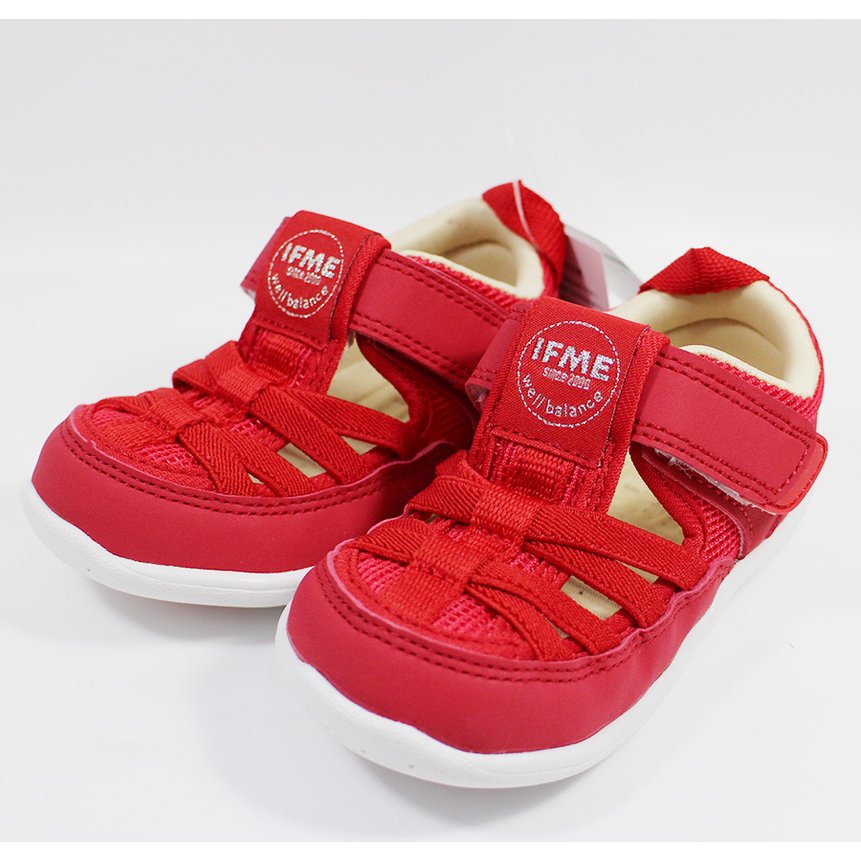 SS (E2)IFME 童鞋 水鞋 涼鞋 機能運動鞋 學步鞋 室內鞋 快乾 IF20-331314紅色 [陽光樂活]