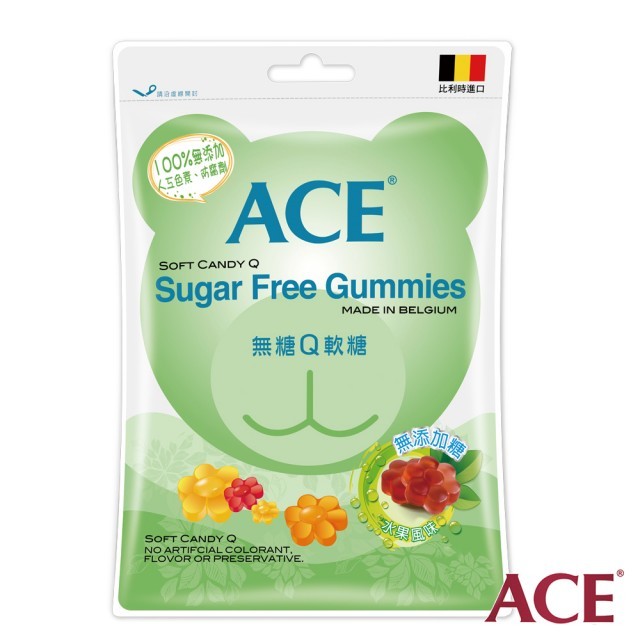 ACE 無糖Q軟糖量販包（240g/袋）(4710285005657) 220元
