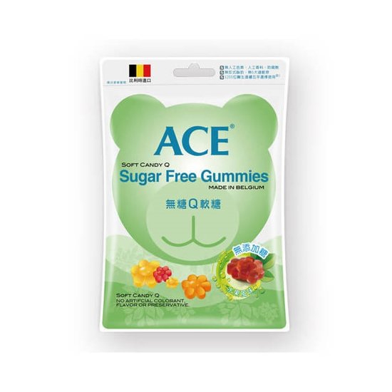 ACE 無糖Q軟糖量販包（48g/袋）(4710285007576) 59元