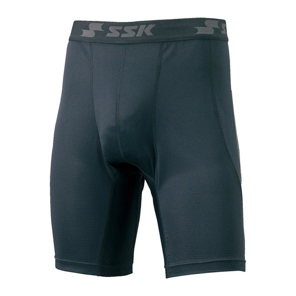 「野球魂」--特價！「SSK」少年滑壘褲（BSP003J，90黑色）日本製