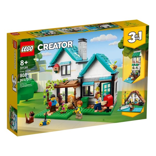 LEGO 31139 Creator創意百變系列3合1 溫馨小屋 外盒:38*26*7cm 808p