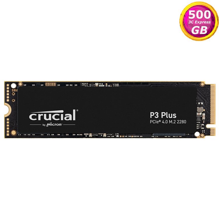 Crucial P3 plus 500GB 500G NVMe PCIe M.2 SSD 4700MB/s 美光固態硬碟