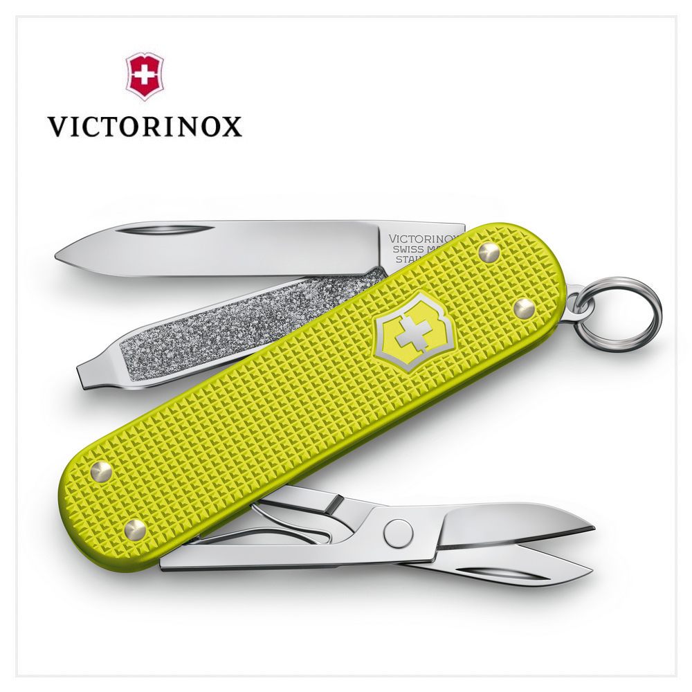 VICTORINOX 瑞士維氏 瑞士刀 鋁合金 5用 58mm 限量版電光黃 0.6221.L23
