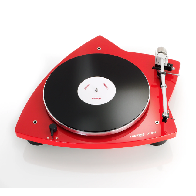 Thorens TD 209黑膠唱盤(紅/白/黑色)◉內建唱臂＆唱頭