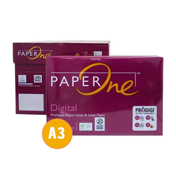 PAPER ONE Digital A3 彩印紙 影印紙 80P 80磅 5包 /組 圖片僅供參考
