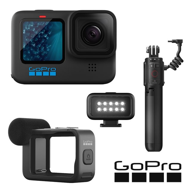 【GoPro】HERO 11 創作者套組 HERO11單機+燈光模組+媒體模組+Volta電池握把/腳架 (正成公司貨)