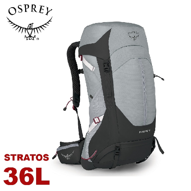 【OSPREY 美國 Stratos 36L 登山背包《煙霧灰》】自助旅行/打工旅遊/登山/健行